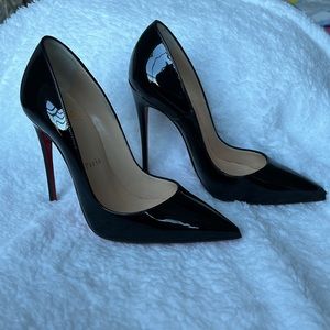 Authentic size 35 Black Patent Leather So Kate 120mm Christian Louboutin’s.